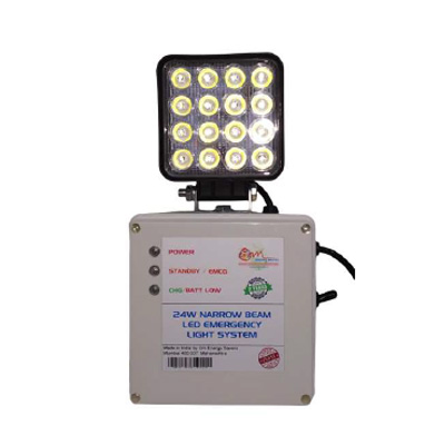 24 Watt Industrial Emergency Lighting System with Backup