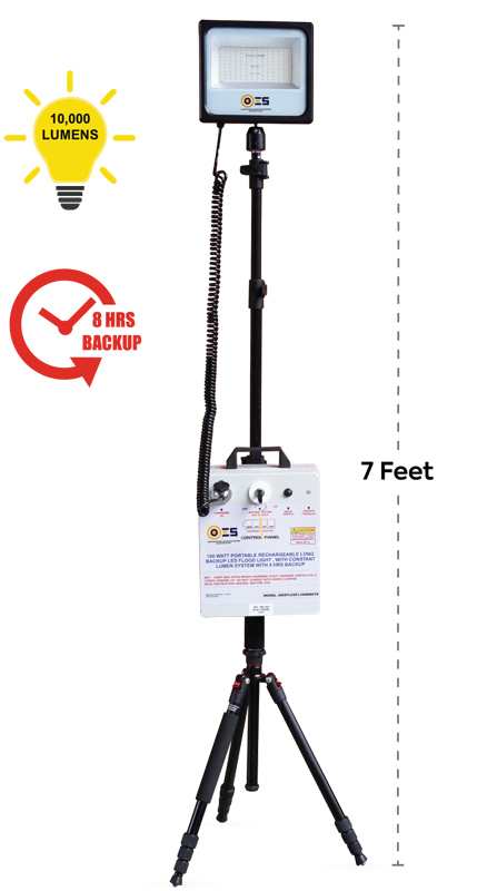 Portable Rechargeable Long Backup Led Flood Light with Constant Lumens