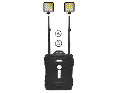 2X24W Remote Area Lighting System with 4 & 8 Hour Backup (4800 Lumens)