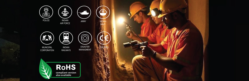 Safety Helmet Accessories Head Lamps, Cameras, High Voltage Detectors