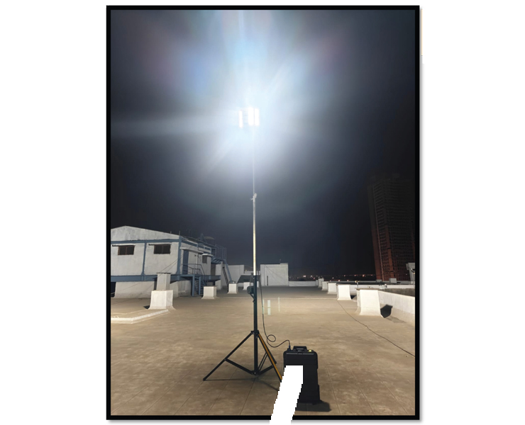 Rescueglow, 115000 Lumens with 14.5 FT - Tower Light & 180° TO 360° Light Adjustment